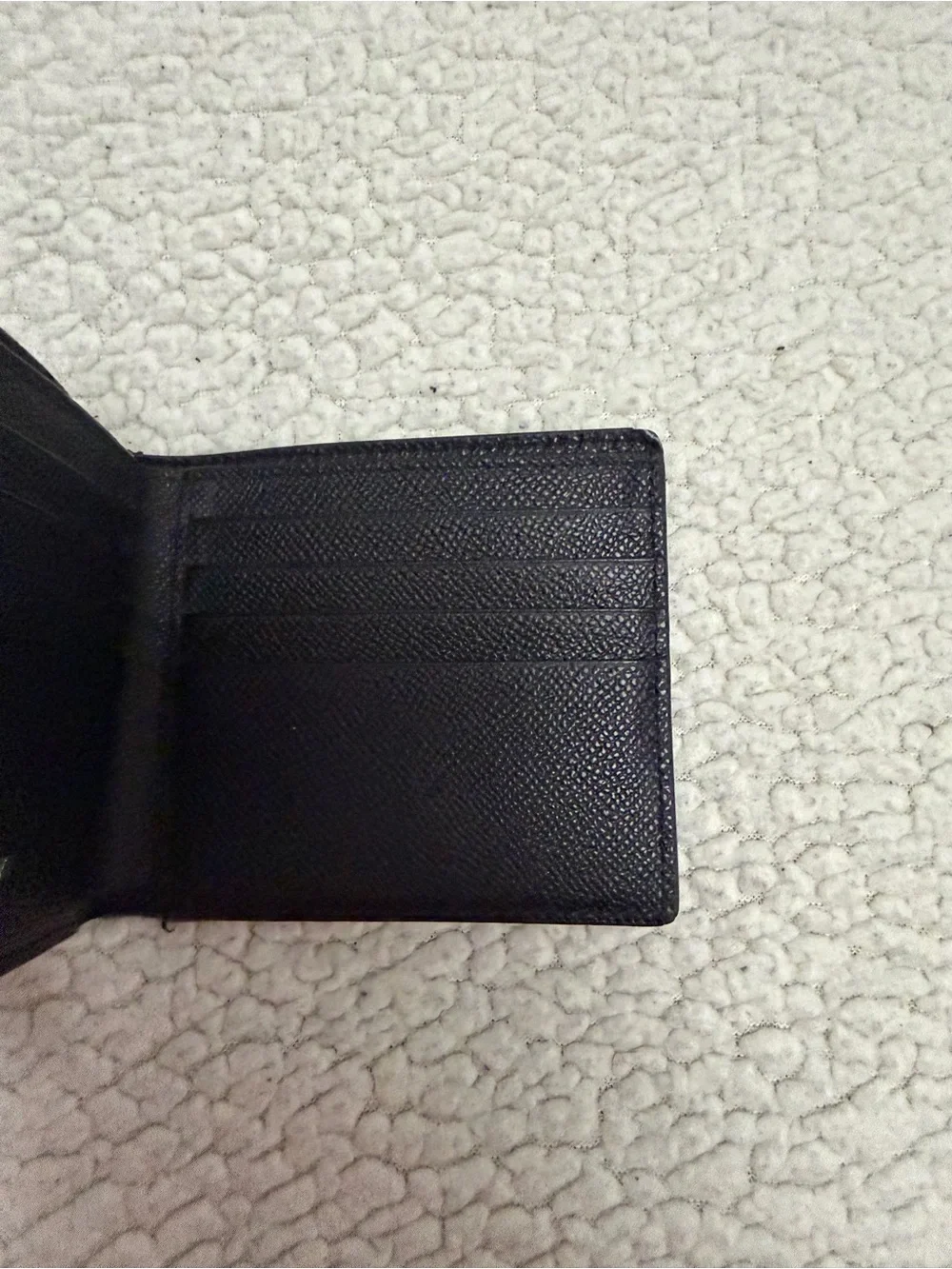 Men's Burberry Black Leather Bifold Wallet